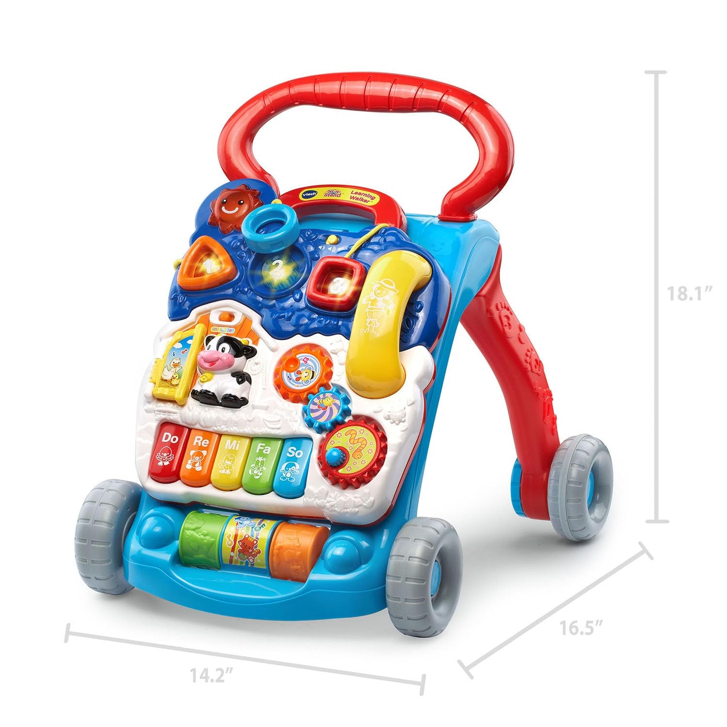 VTech Sit-to-Stand Learning Walker (Frustration Free Packaging - English Version), Blue