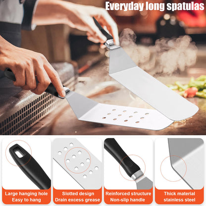 RINPIR 42pcs Griddle Accessories Kit for Blackstone, Flat Top Grill Spatula Set with Enlarged Spatulas, Melting Dome and Burger Press, Professional Hibachi Tools Gifts for Outdoor BBQ Teppanyaki - Available at All In One Marketplace Canada