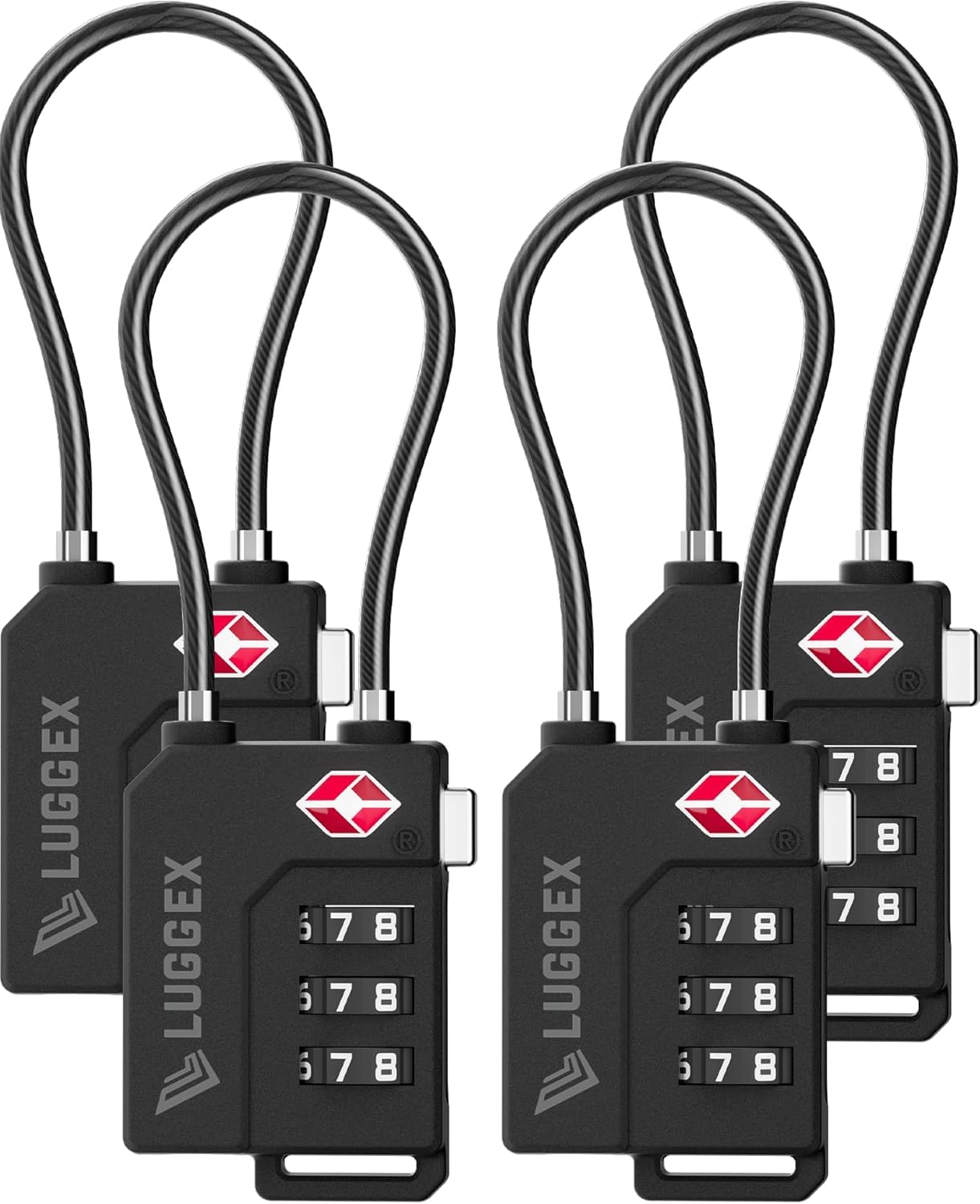 LUGGEX Luggage Lock, TSA Locks for Luggage, Suitcases Locks TSA Approved - Available at All In One Marketplace Canada