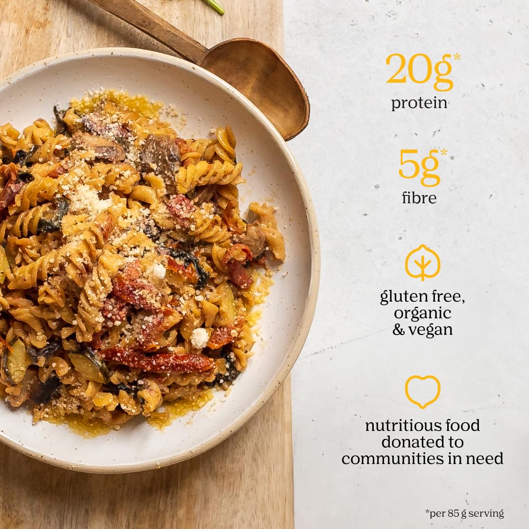 Chickapea Organic Chickpea & Yellow Pea Pasta Variety Pack - 6 Boxes of 227g (Spirals, Penne, Shells)