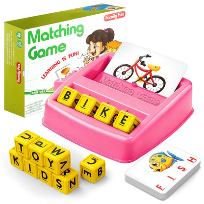 HahaGift Educational Toys for 2-5 Year Old Girl Gifts, Matching Letter Learning Games Activities, Christmas Birthday Gift for Toddler Kids Age 2 3 4 5 Year Olds Girls 🍁 All In One Marketplace Canada