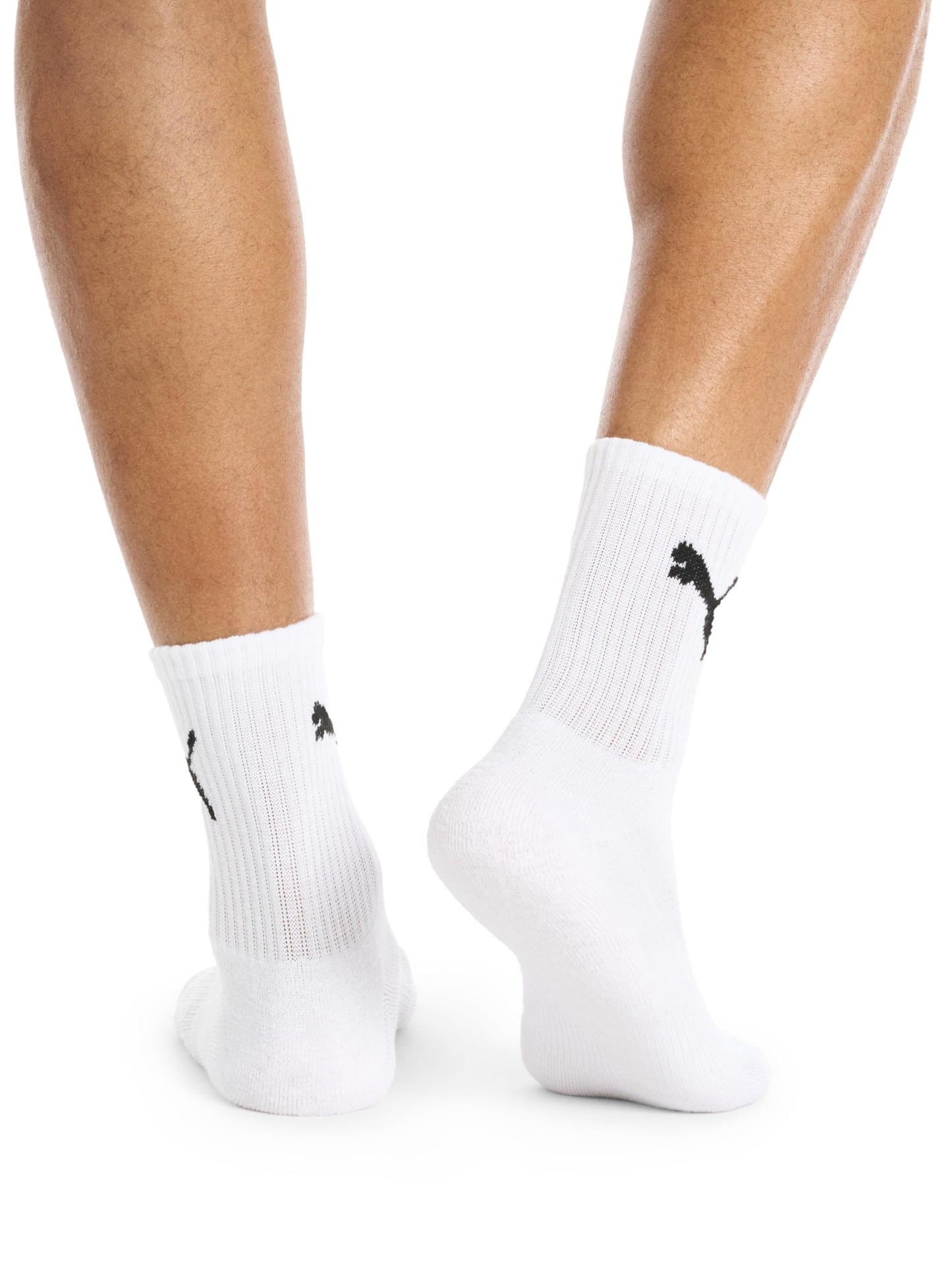 PUMA Men's 8 Pack Athletic Cushioned High Quarter Crew Socks, White/Black, 10-13 - Available at All In One Marketplace Canada