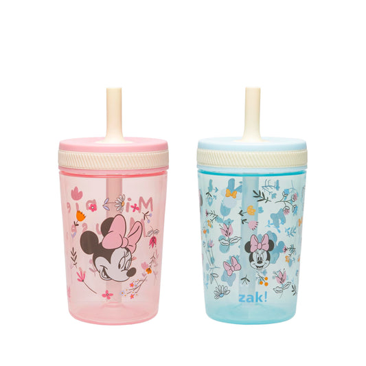 Zak Designs Disney Minnie Kelso 15oz Leak-Proof Toddler Straw Cups, 2-Pack 🍁 All In One Marketplace Canada
