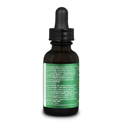 Organika Canadian-Made Vitamin D3 Liquid 2500IU- Olive Oil Base, Immune System Support- 30ml - Available at All In One Marketplace Canada