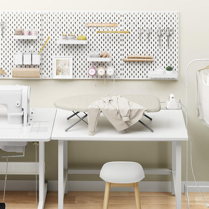 KINGBOARD Tabletop Ironing Board, Small Iron Board with Iron Rest, Folding Iron Board, Extra Thick Cover, Portable Tabletop Ironing Board with Non-Slip Feet, 30x12 Beige - Available at All In One Marketplace Canada