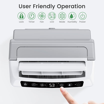Waykar 2,000 Sq. Ft Energy Star Dehumidifier for Home and Basements, with Auto or Manual Drainage, 0.6 Gal Water Tank Capacity 🍁 All In One Marketplace Canada