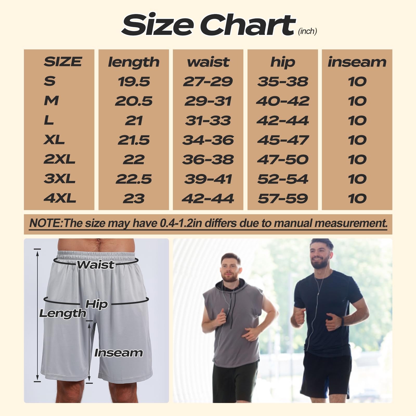 BOOJO 5 Pack Athletic Gym Mens Shorts - Workout Black Quick Dry Basketball Shorts with Pockets for Running Casual Activewear