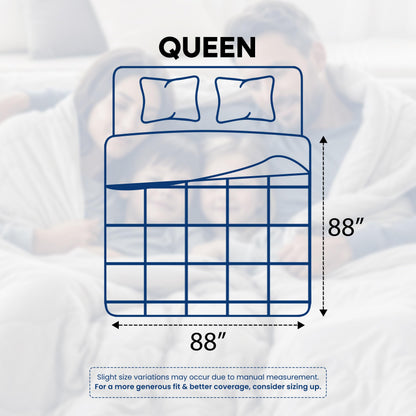 Utopia Bedding Comforters Queen Size, All Season Duvet Insert, Down Alternative Box Stitched Bed Comforter with Corner Tabs, Machine Washable (White)