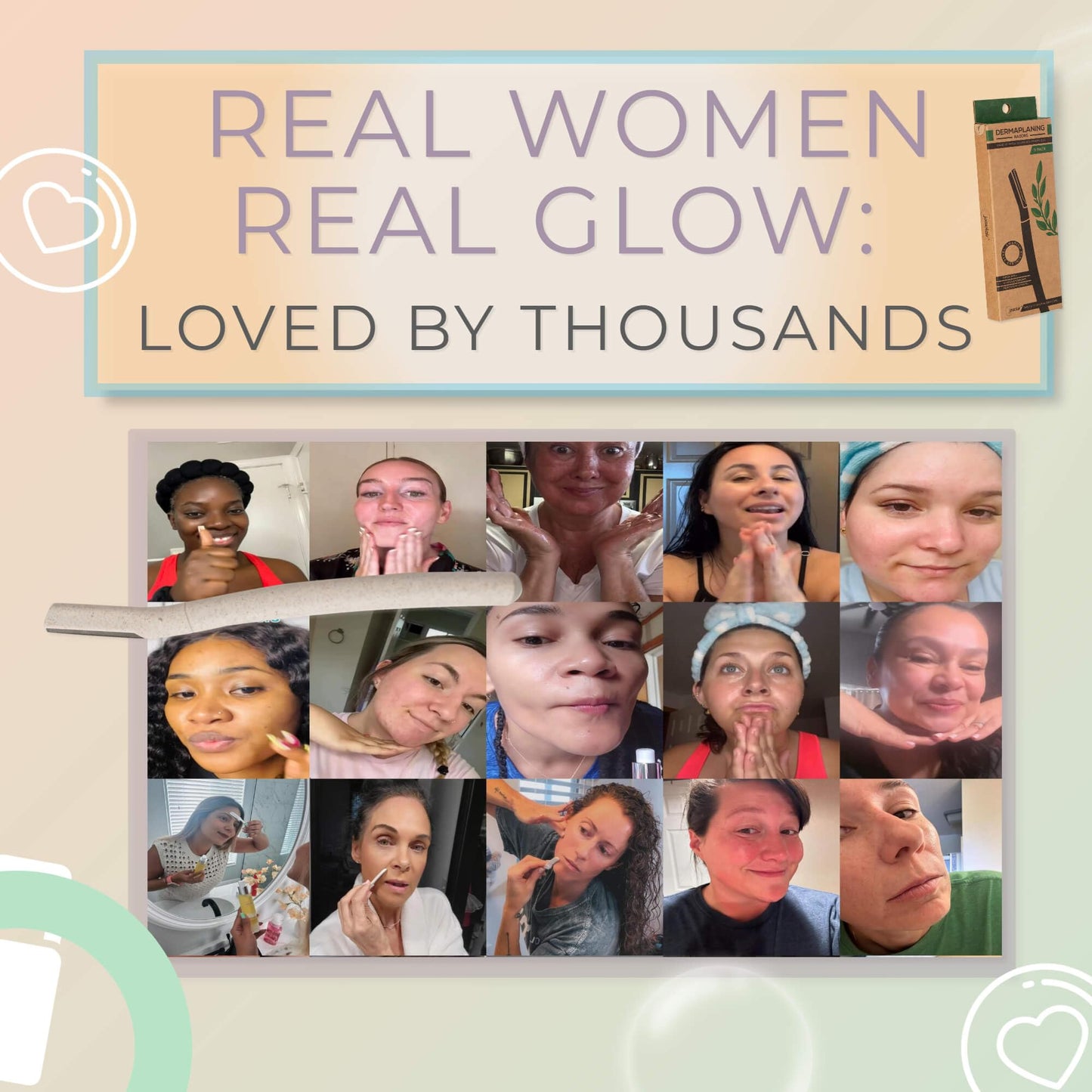 Jasclair Dermaplaning Razor for Women | Exfoliating Facial Razor for Peach Fuzz Removal & Smooth Skin | Precision Blade for Eyebrows & Face | Gentle At-Home Exfoliation Tool | Foldable, Reusable - Available at All In One Marketplace Canada