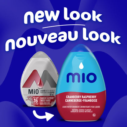 mio Cranberry Raspberry Liquid Water Enhancer, 48 mL Bottle (Pack of 12) 🍁 All In One Marketplace Canada