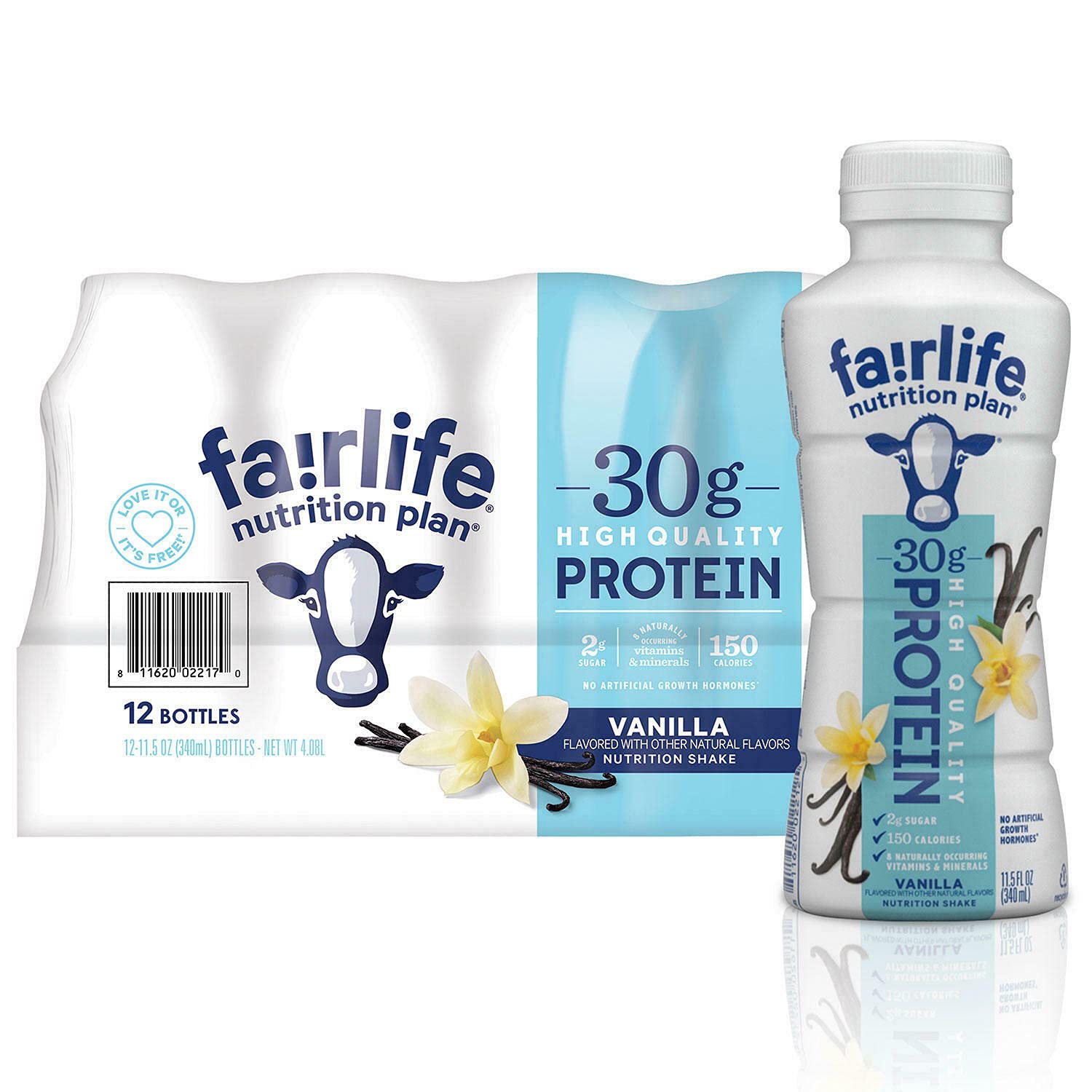 Fairlife Nutrition Plan Vanilla Shake – 11.5 fl. oz. (12-Pack)
