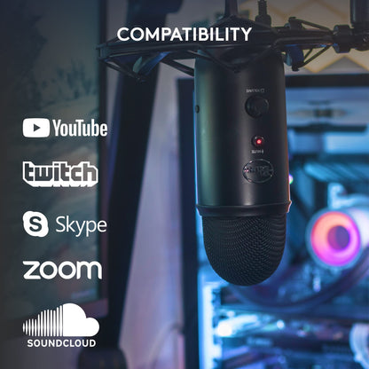 Logitech for Creators Blue Yeti USB Microphone - Blackout