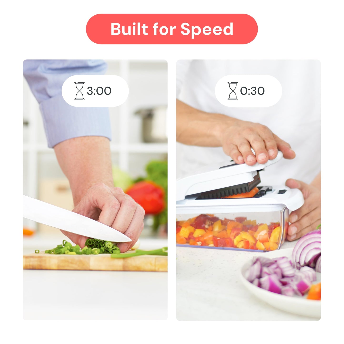 Fullstar Pro Original - Vegetable Chopper, Cutter & Spiralizer - 4 Blades