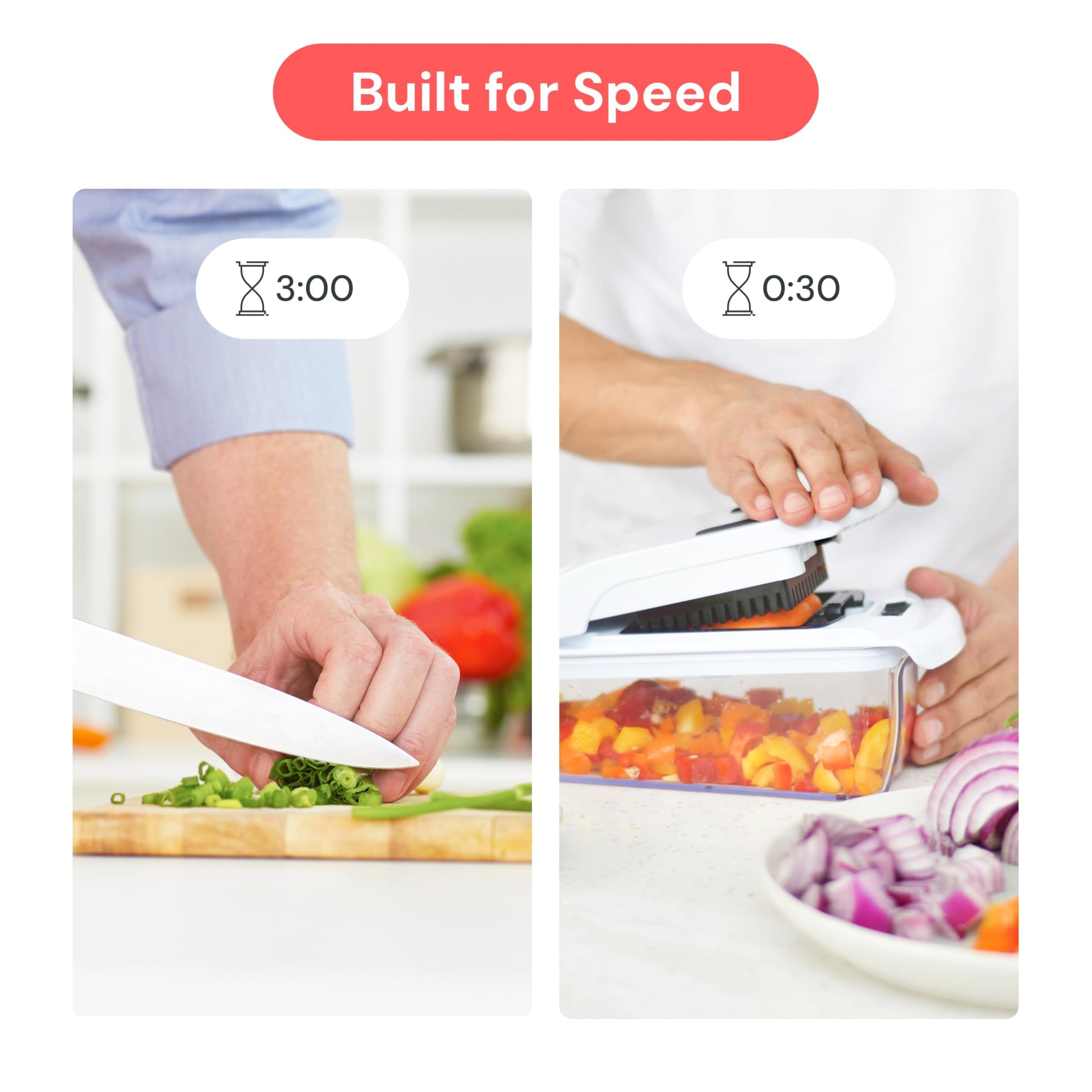 Fullstar Pro Original - Vegetable Chopper, Cutter & Spiralizer - 4 Blades