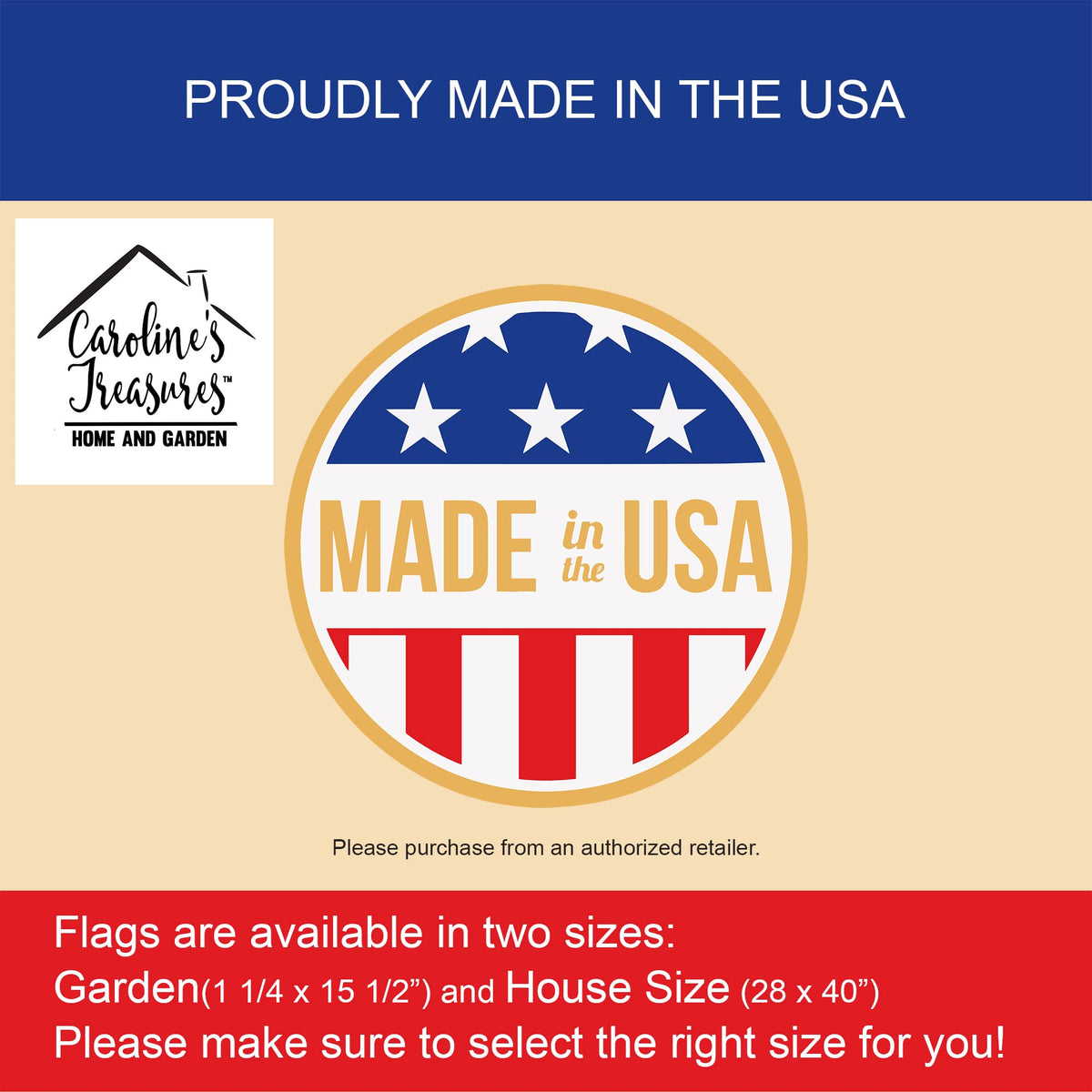 Caroline's Treasures BB4324CHF Halloween Cavalier Spaniel Flag Canvas House Size, Large, Multicolor