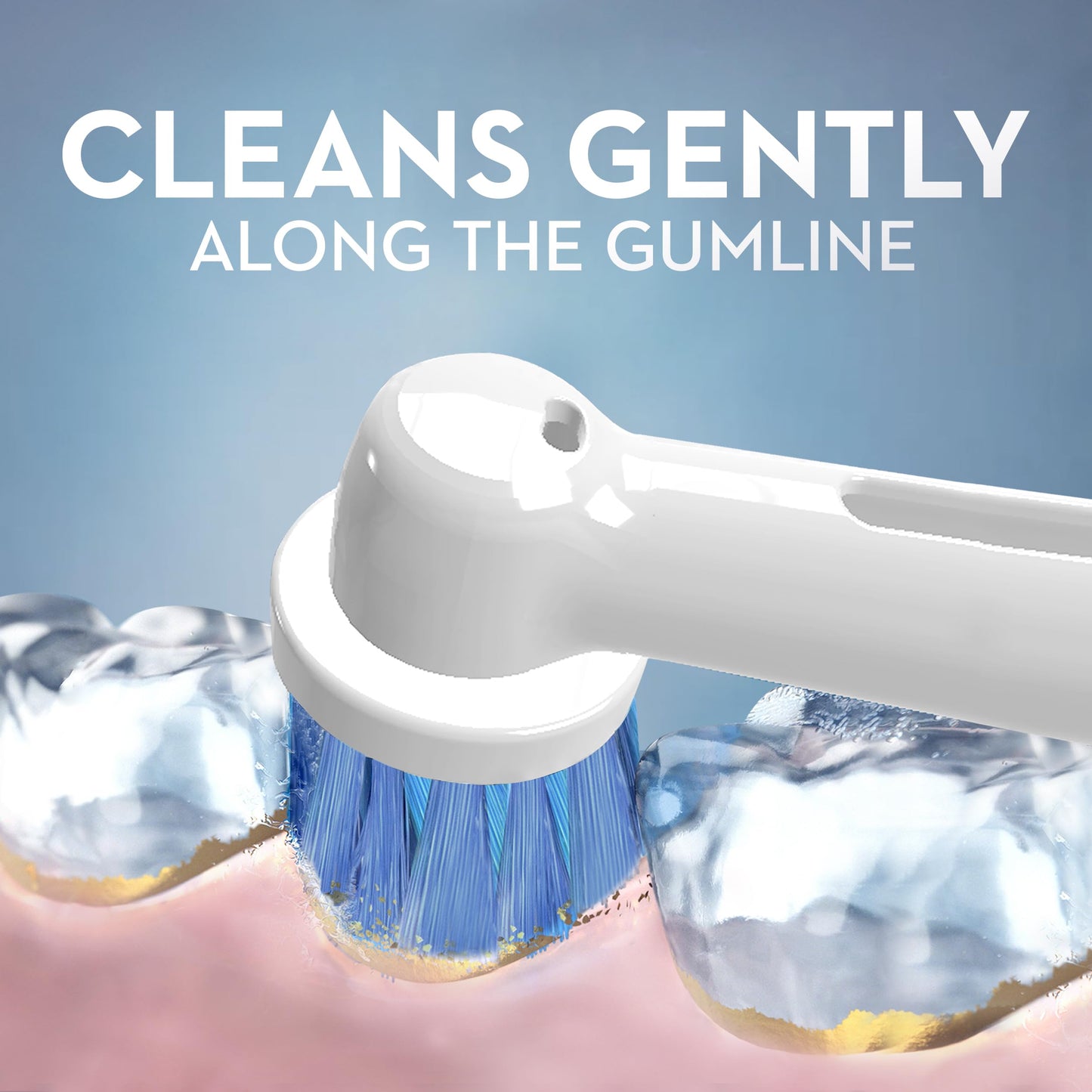Oral-B Sensitive Gum Care, Replacement Brush Heads, 3 Counts