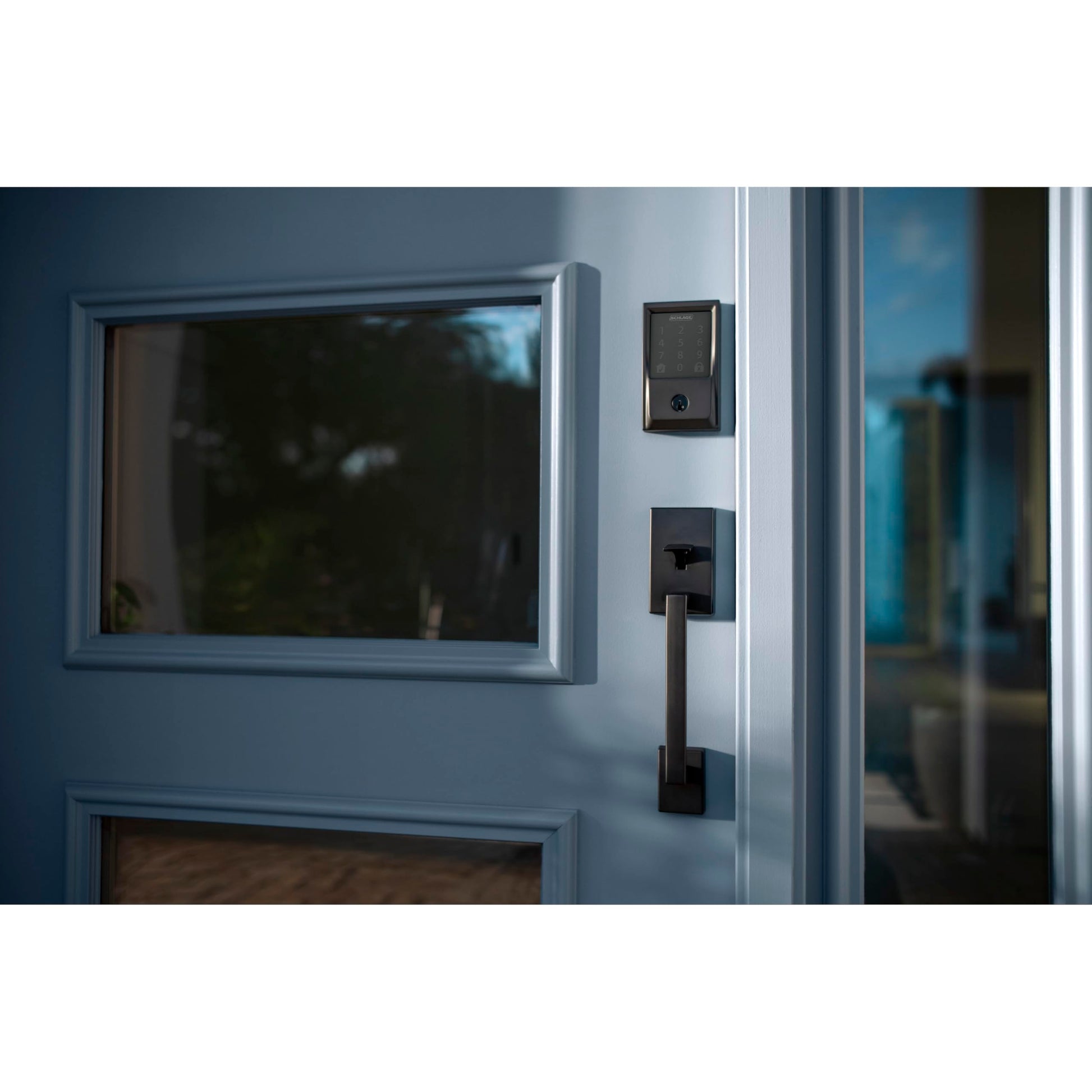 Schlage Encode Smart WiFi Deadbolt Lock with Greenwich Trim, Matte Black SCHLAGE