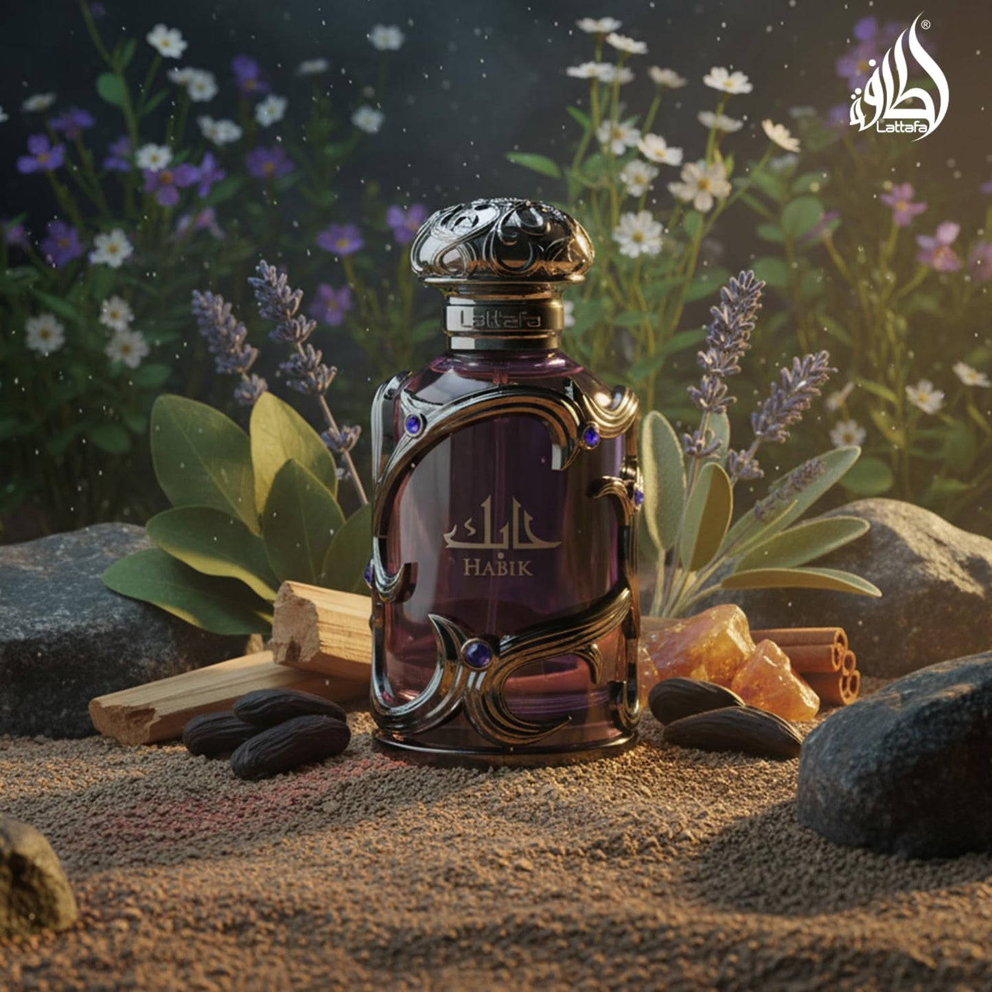 Lattafa Habik – Spicy, Aromatic, Woody, Musky – Eau de Parfum Spray Long-Lasting Fragrance for Men, 3.4 Ounce / 100 ml 🍁 All In One Marketplace Canada Lattafa