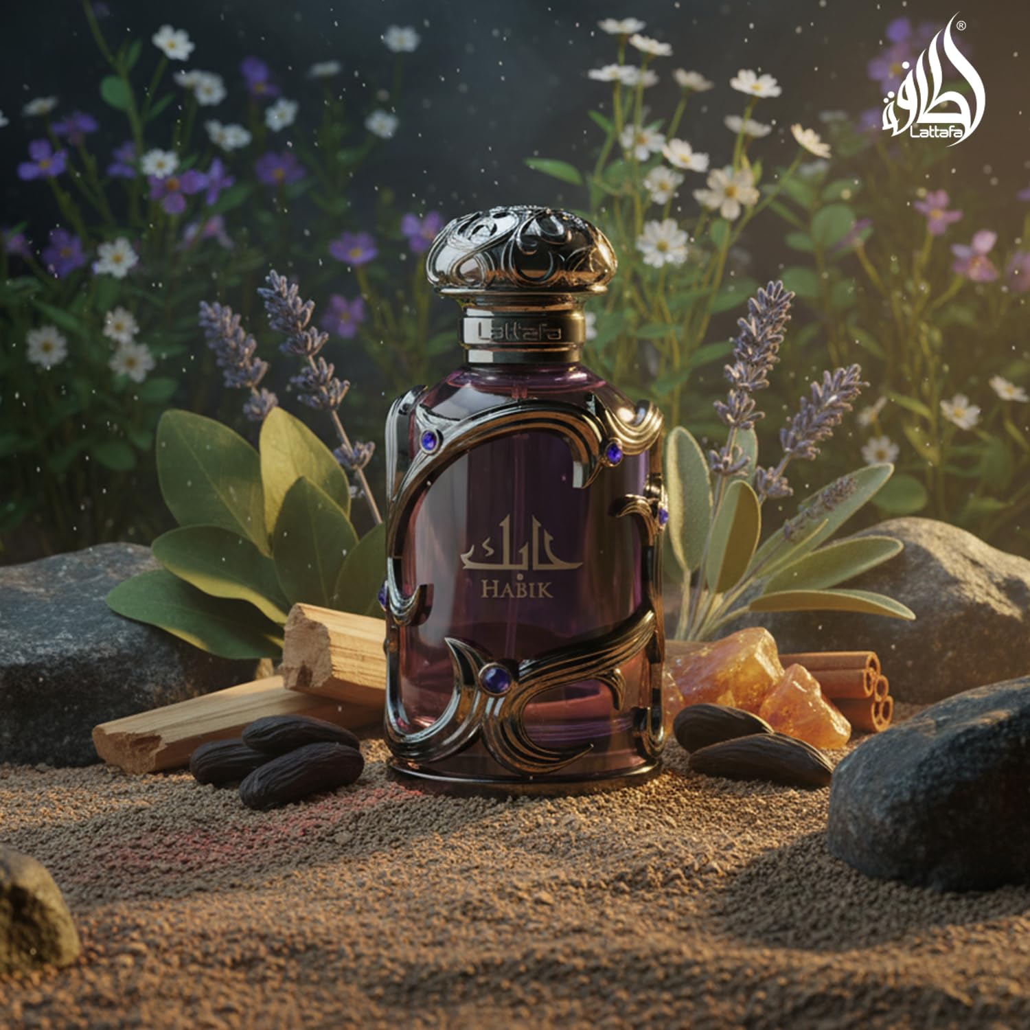 Lattafa Habik – Spicy, Aromatic, Woody, Musky – Eau de Parfum Spray Long-Lasting Fragrance for Men, 3.4 Ounce / 100 ml 🍁 All In One Marketplace Canada Lattafa