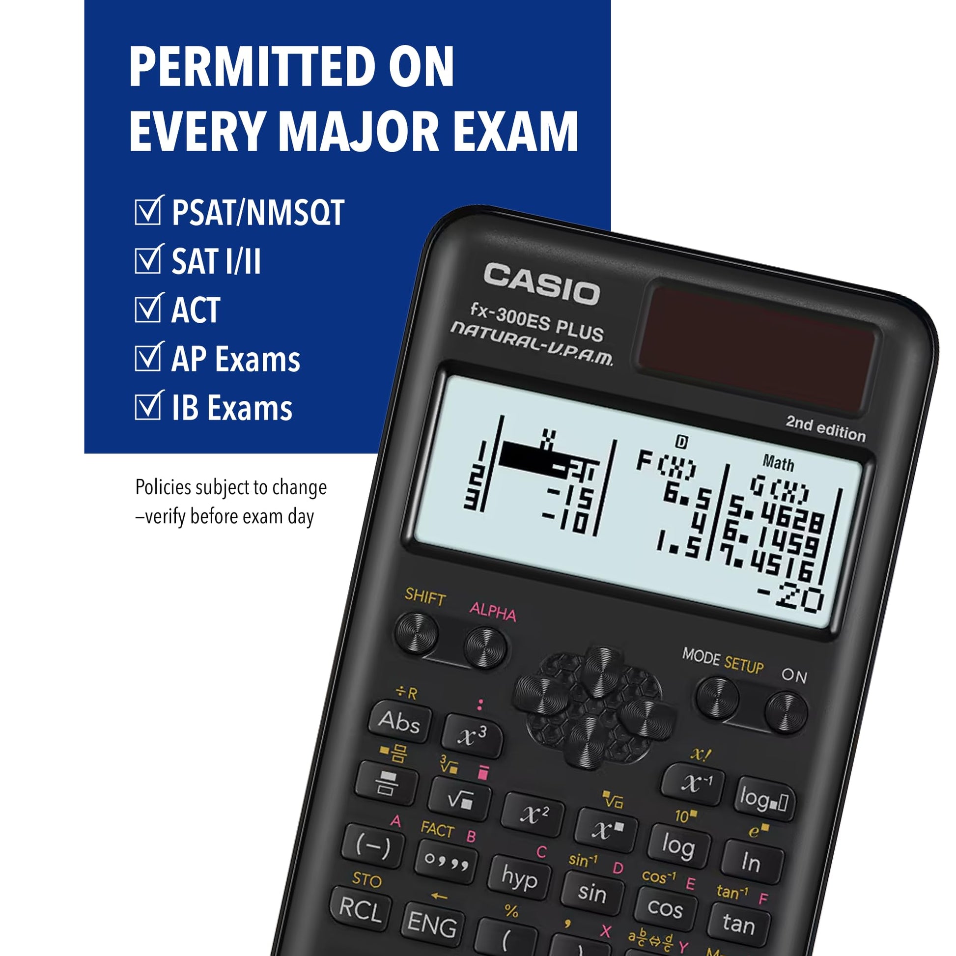 Casio FX-300ESPLUS2 with Authenticity verification (FX-300ESPLS2-S-CT)