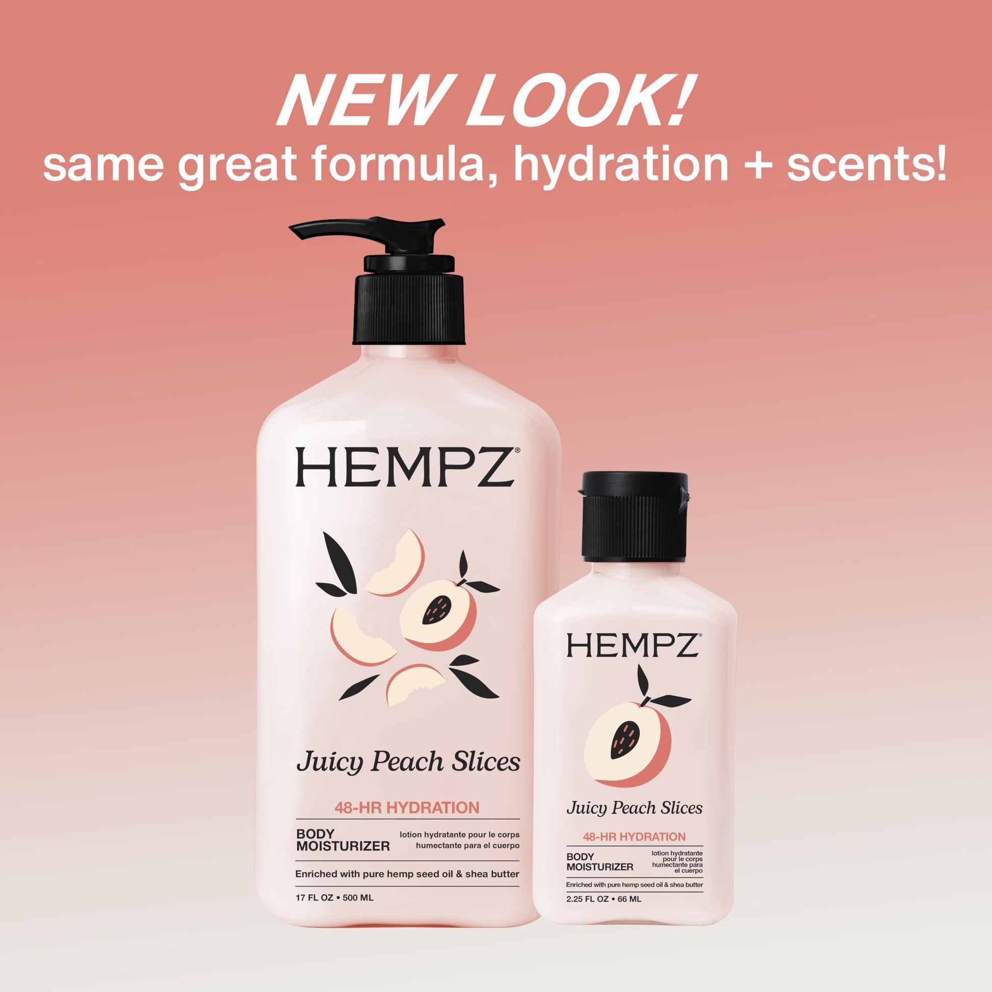 Hempz Juicy Peach Lotion, Hydrating Body Moisturizer, juicy fruit, 17 fl.oz. - Available at All In One Marketplace Canada