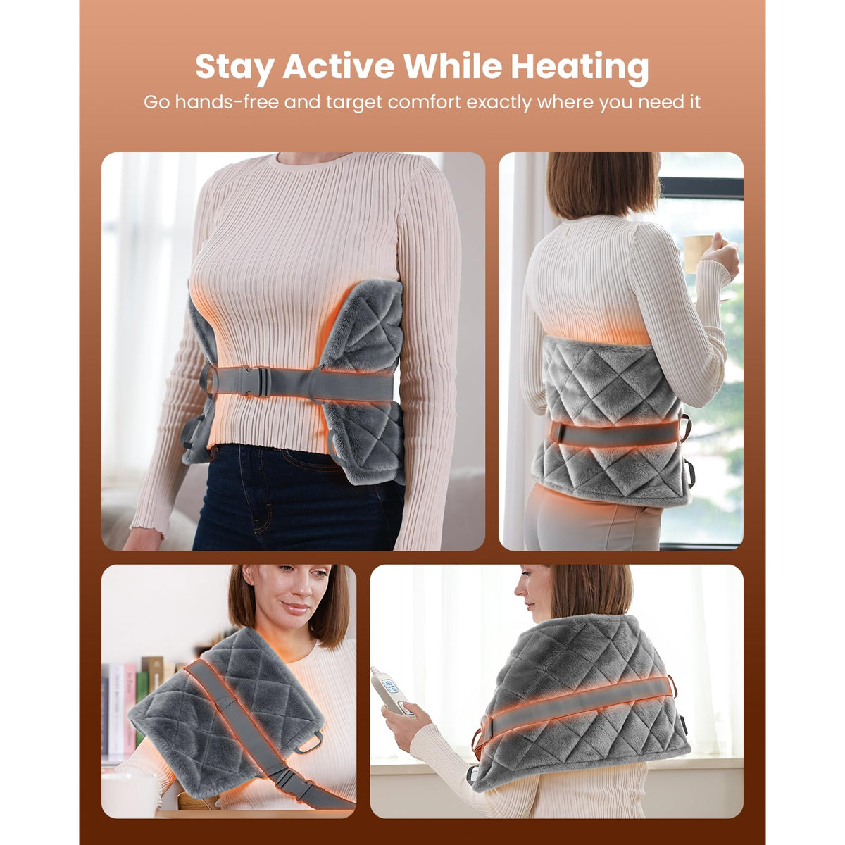BOB AND BRAD Far Infrared Weighted Heating Pad for Back Shoulder 12"x24" 🍁 All In One Marketplace Canada