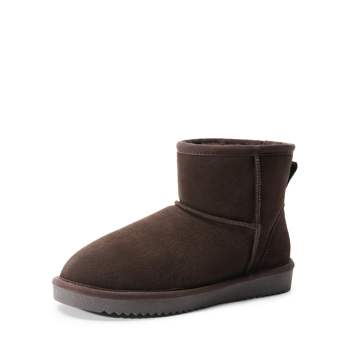 DREAM PAIRS Women's Ankle Winter Snow Boots Genuine Suede,Brown,9 🍁 All In One Marketplace Canada