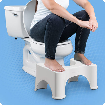Squatty Potty The Original Bathroom Toilet Stool, White, 9" - Available at All In One Marketplace Canada