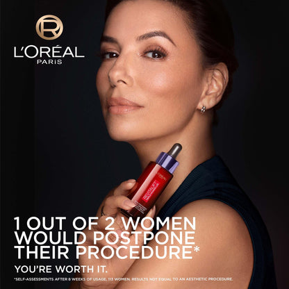 L’Oréal Paris Triple Power LZR Tri-Peptides Age Correcting Face Serum with Vitamin C & Hyaluronic Acid, Anti-Aging Skin Care, 30 mL