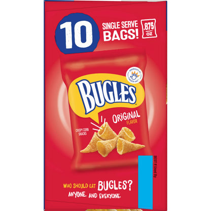 Bugles Original Flavor Crispy Corn Snacks - 8.75 oz Bag (10-Pack)