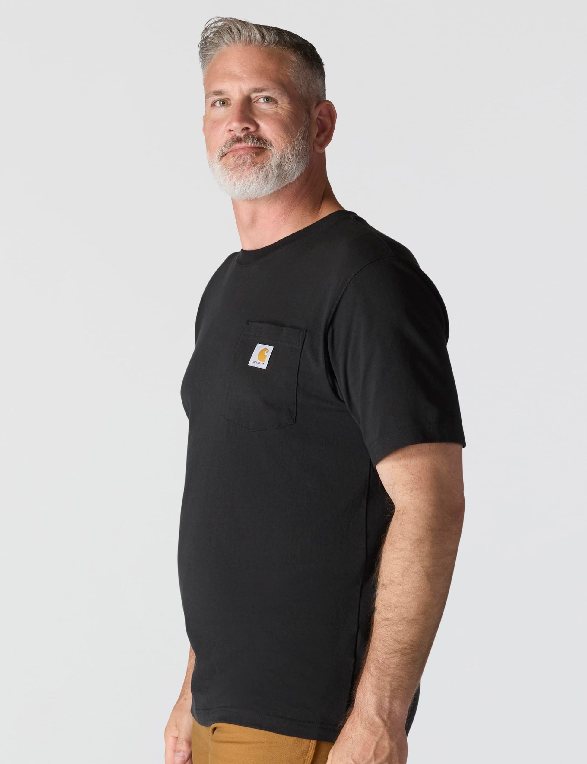 Carhartt Men's Big and Tall K87 Workwear Short Sleeve T-Shirt (Regular and Big & Tall Sizes), Black, X-Large