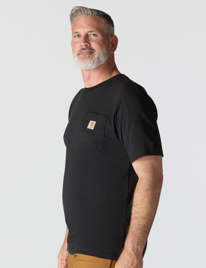 Carhartt Men's K87 Workwear Short Sleeve T-Shirt (Regular and Big & Tall Sizes), Black, 3XL (Reg)