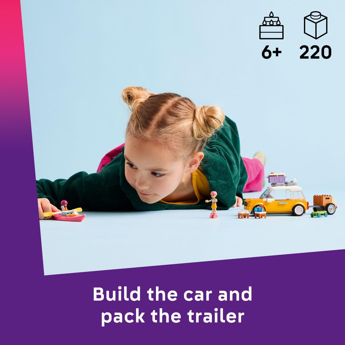 LEGO Friends Friendship Road-Trip Travel Car Toy - Buildable Storytelling Playset with Pretend Play Toys and Puppy Figurine - Fun Birthday Gift Idea for Girls & Boys, Ages 6+ - 42659 LEGO