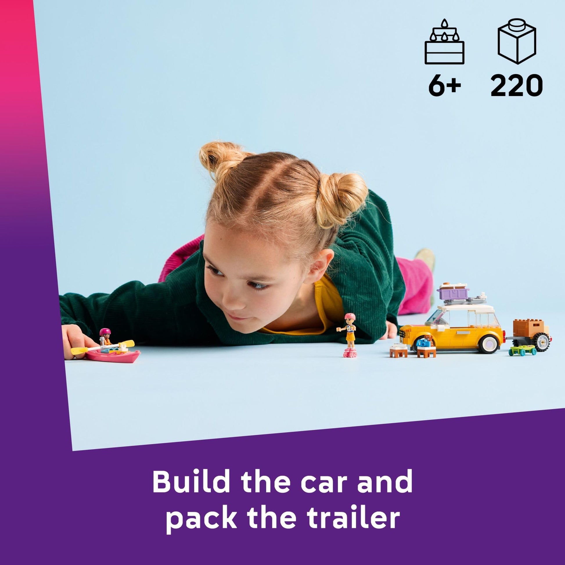 LEGO Friends Friendship Road-Trip Travel Car Toy - Buildable Storytelling Playset with Pretend Play Toys and Puppy Figurine - Fun Birthday Gift Idea for Girls & Boys, Ages 6+ - 42659 LEGO