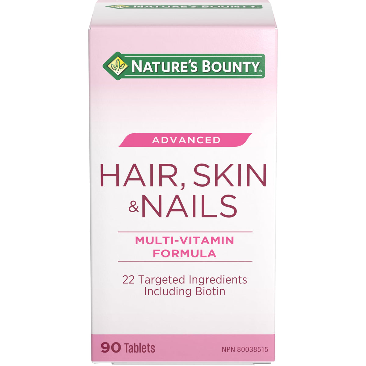 NATURE'S BOUNTY Advanced Hair, Skin & Nails, Multi Vitamin Formula, 90 Tab