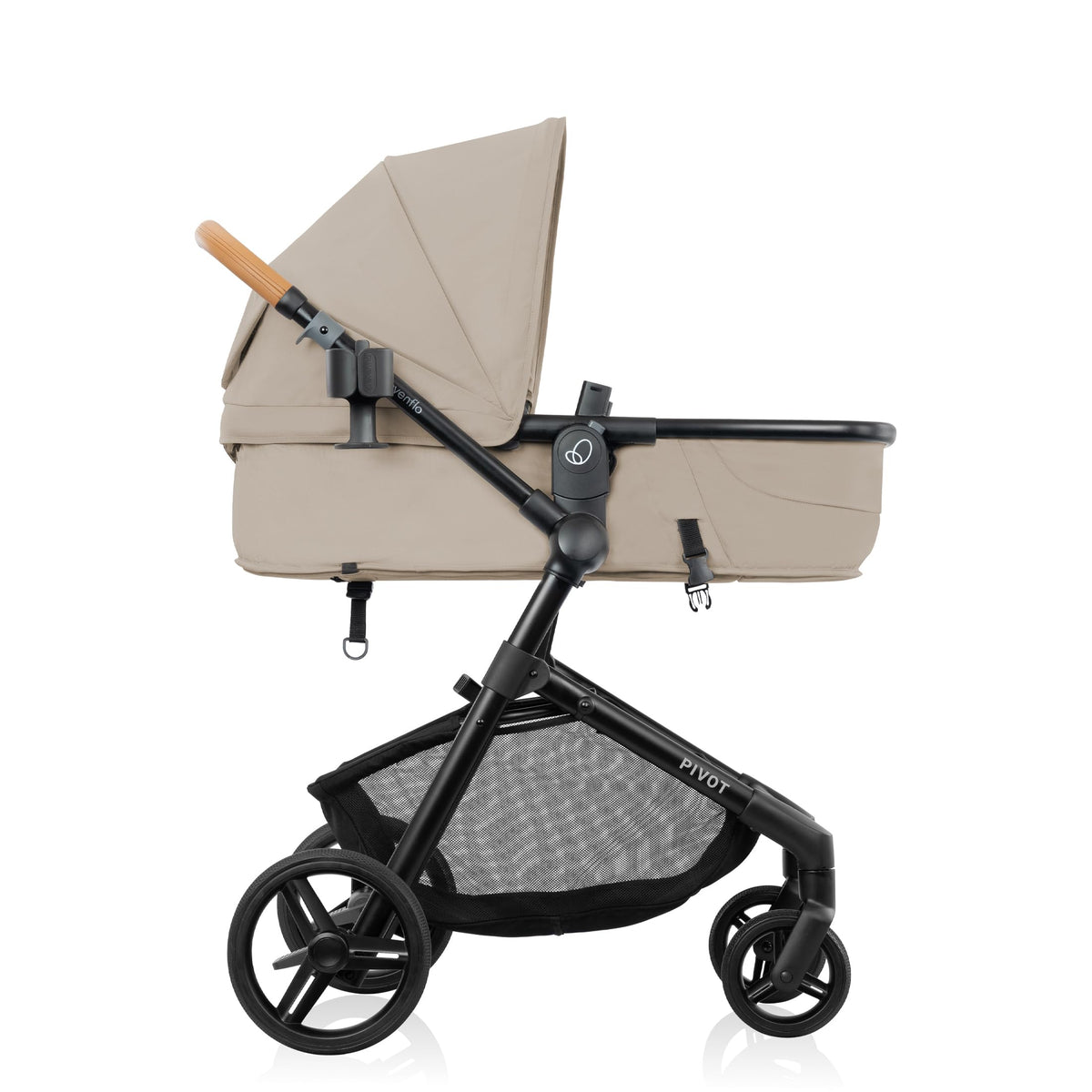 Evenflo Pivot NXT Travel System with LiteMax NXT Infant Car Seat - Latte Tan