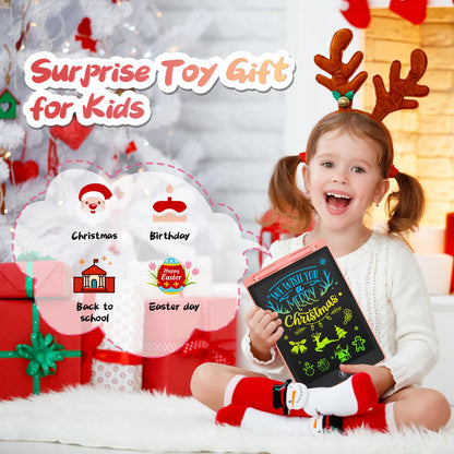 2 Pack LCD Writing Tablet for Kids Toys, HAPPYMATE 12.5 Inch Colorful Erasable Doodle Board Drawing Pad for Kids, Car Trip Educational Toys Christmas Gift for Girls Boys 3 4 5 6 7 8 Years Old 🍁 All In One Marketplace Canada