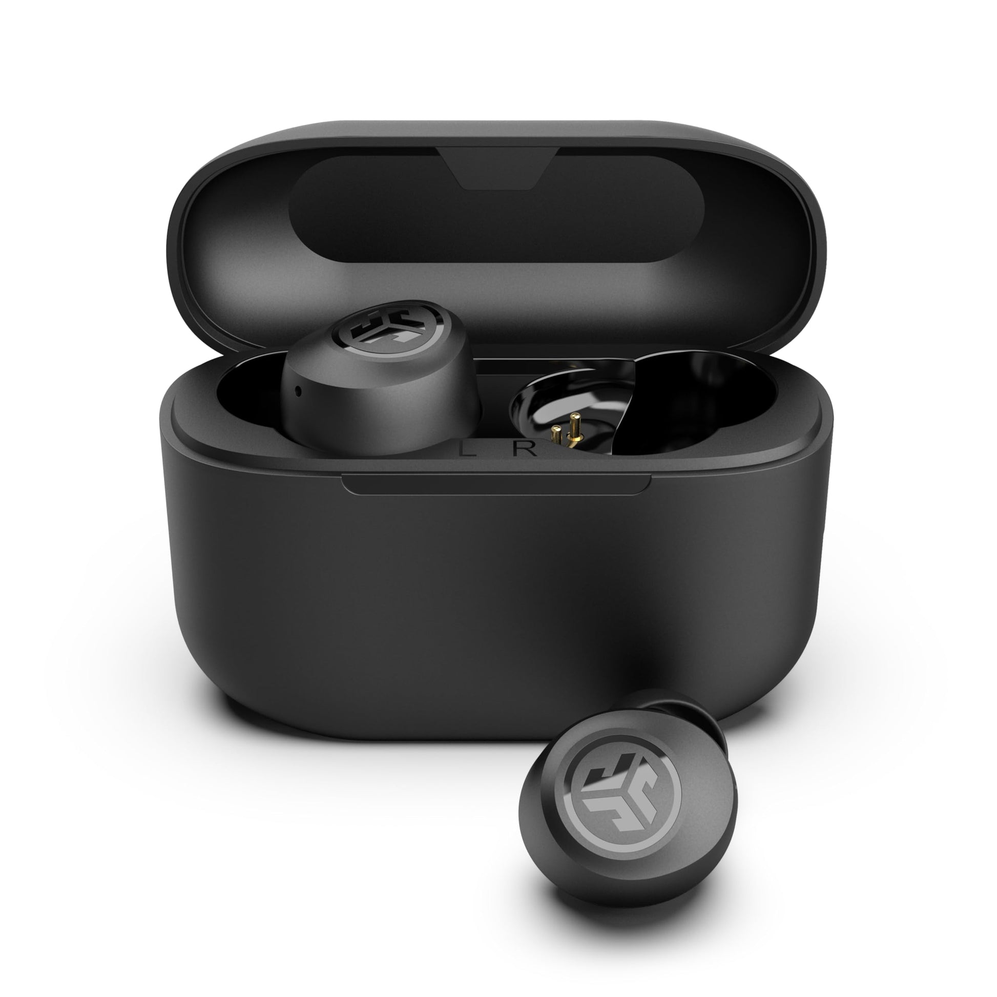 JLab Go Air Pop+, True Wireless Earbuds, Bluetooth Earbuds with Microphone, Dual Connect, EQ3 Sound, Black - Available at All In One Marketplace Canada
