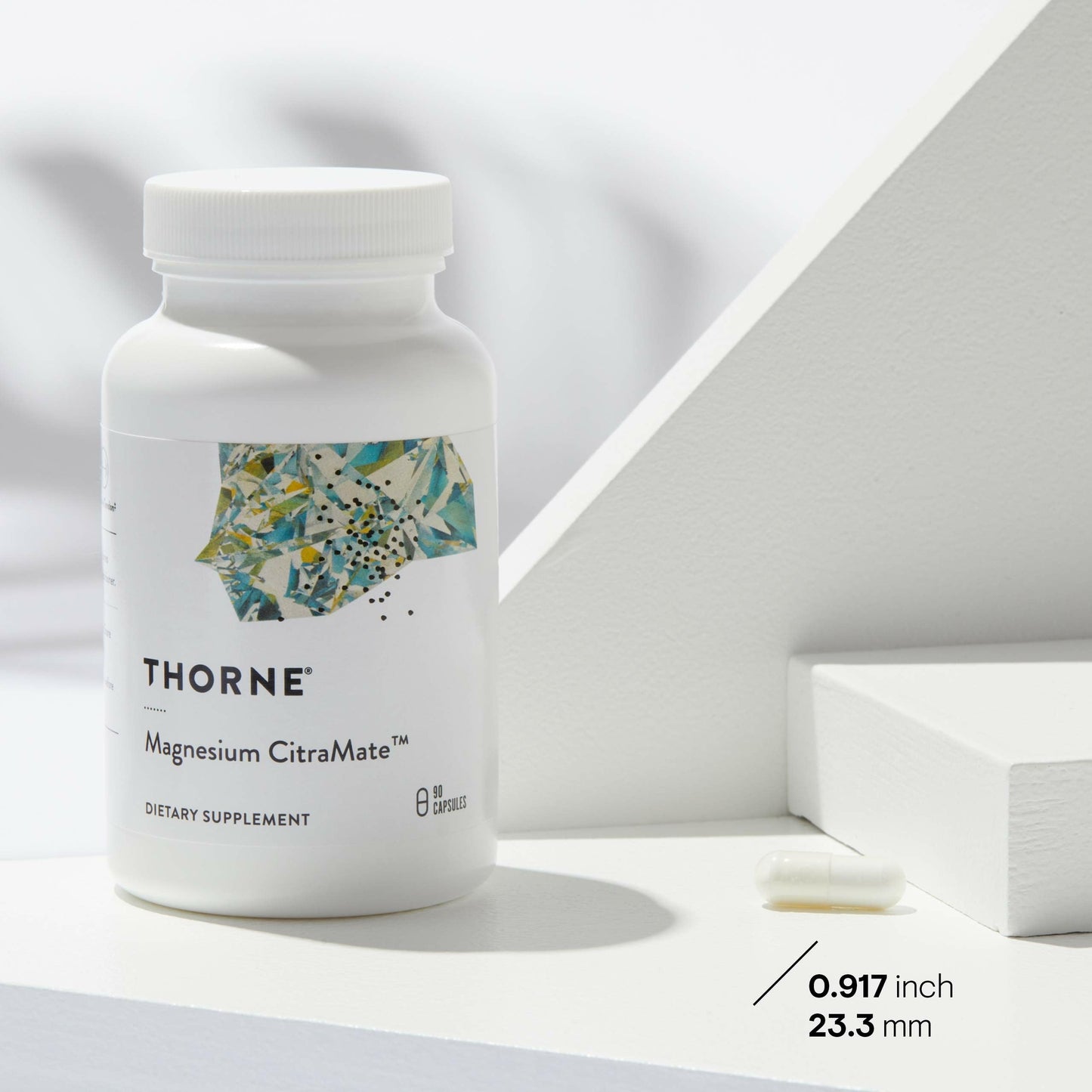 Thorne Magnesium Citramate - Magnesium with Citrate-Malate to Support Energy Production, Heart and Lung Function, and Metabolism of Sugar and Carbs - 90 Capsules - 90 Servings - Available at All In One Marketplace Canada