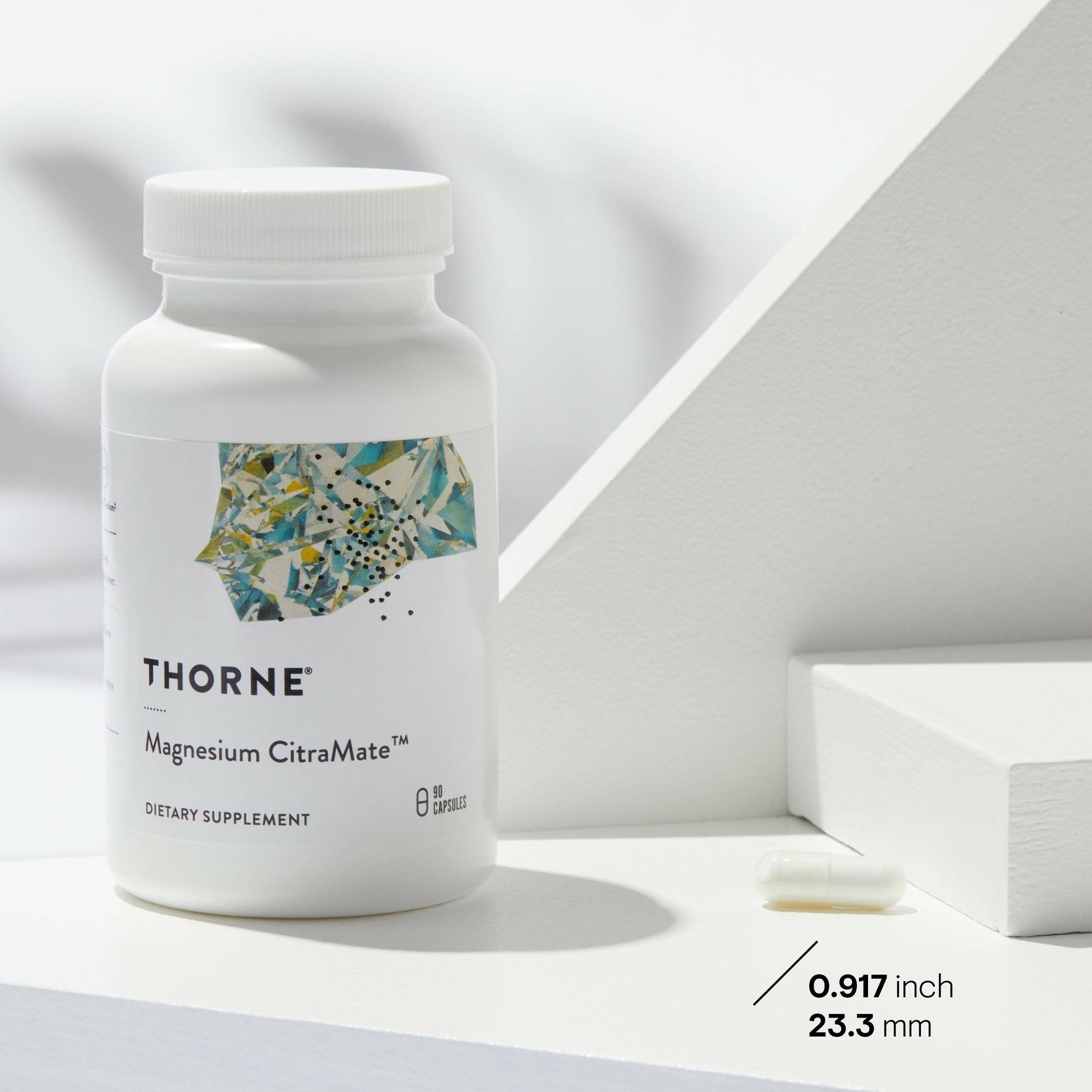 Thorne Magnesium Citramate - Magnesium with Citrate-Malate to Support Energy Production, Heart and Lung Function, and Metabolism of Sugar and Carbs - 90 Capsules - 90 Servings - Available at All In One Marketplace Canada