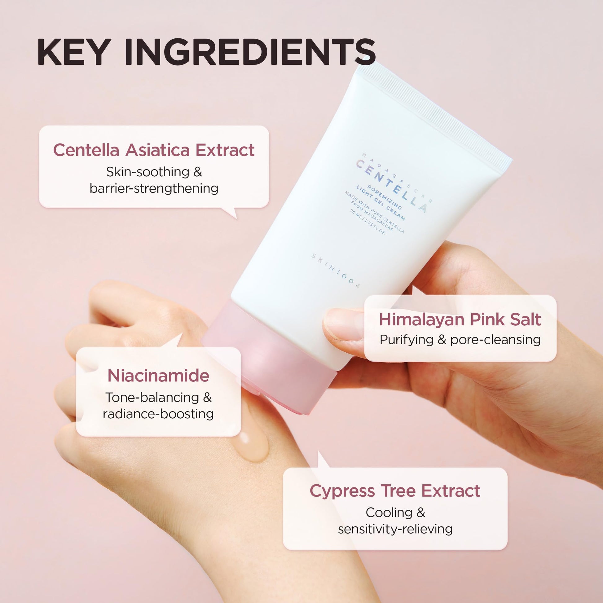 SKIN1004 Madagascar Centella Poremizing Light Gel Cream 2.53 fl.oz (75ml) | Tightens Pores | Soothes Irritated Skin SKIN1004