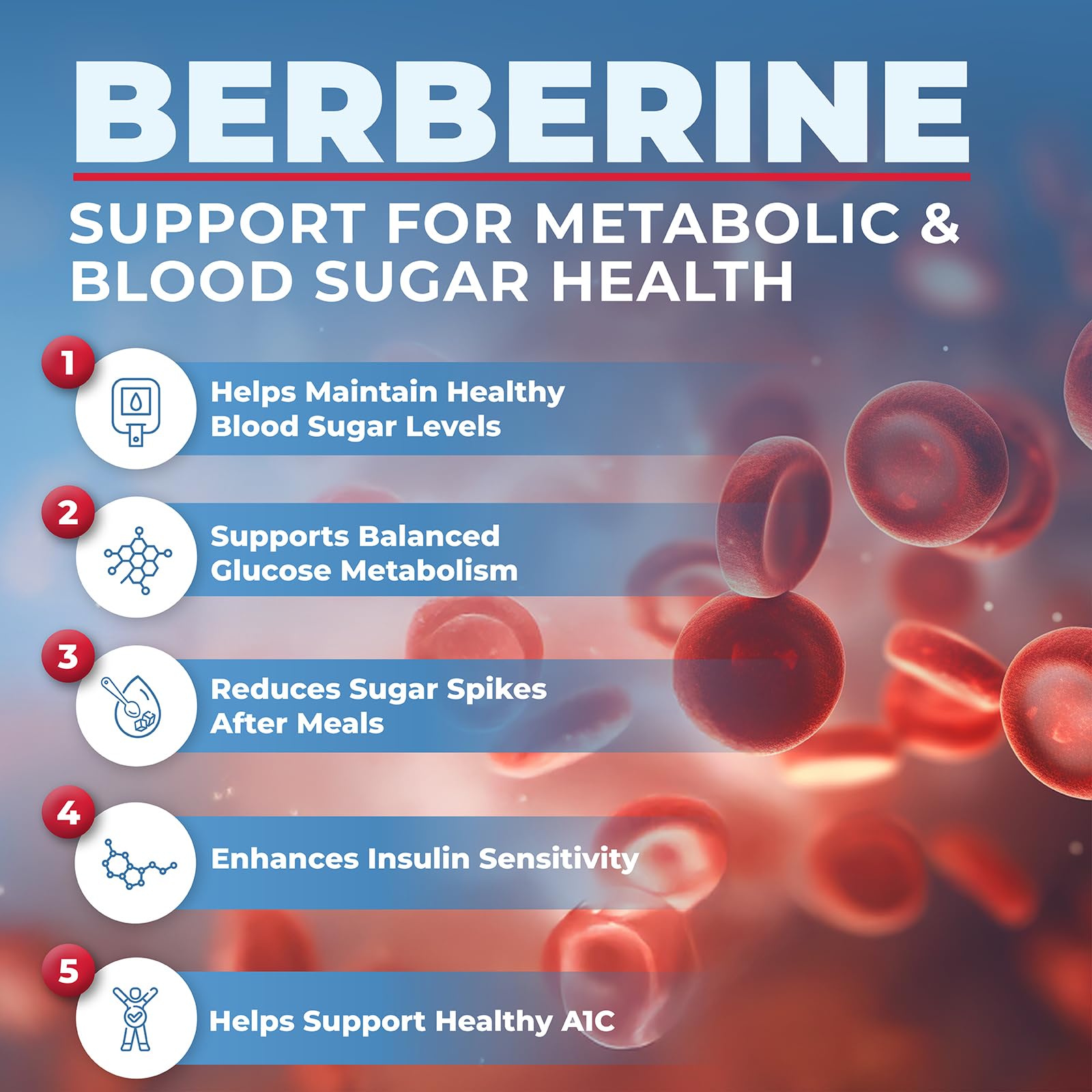 Berberine Supplement HCL 1000mg (2 x 500mg Vegan Capsules) | High Potency Berberine Supports Glucose, Fat Metabolism & Heart Health | Third Party Tested for Potency & Purity | Canadian Made, Quality Assured - Available at All In One Marketplace Canada