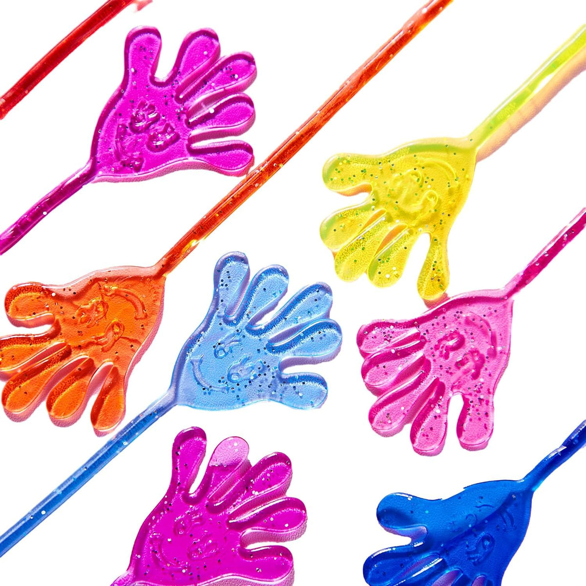 JOYIN 48Pcs Glitter Sticky Hands Party Favors, Party Table Favors Set for Kids, Holiday Traditions, Classroom Treasure Box Carnival Prizes Bulk Pinata Stuff Mini Toys, Christmas goodie bags 🍁 All In One Marketplace Canada
