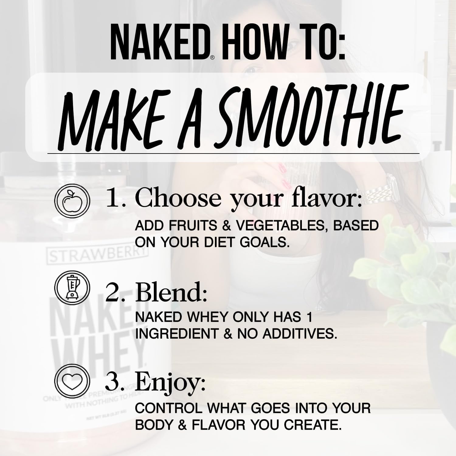 NAKED WHEY 5LB 100% Grass Fed Whey Protein Powder - 1 Undenatured, Bulk, Unflavored - GMO, Soy, and Gluten Free - No Preservatives - Stimulate Muscle Growth - Enhance Recovery - 76 Servings