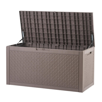VEVOR Outdoor Storage Box, 100 Gallon Resin Deck Box, Backyard Outside Toy and Towel Storage Cabinet Waterproof, for Patio Furniture Cushions, Garden Tools, Pool Supplies & Package Delivery 🍁 All In One Marketplace Canada
