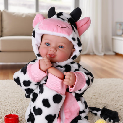 BABESIDE Baby Dolls, 17inch Large Realistic Soft Baby Doll with Cow Outfit 🍁 All In One Marketplace Canada