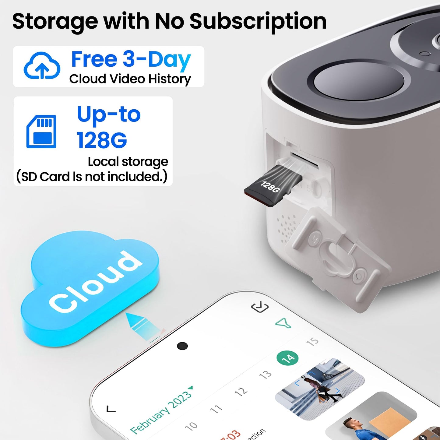 2026 Upgraded 2K Security Cameras Wireless Outdoor, Free Cloud Storage, 1-5 Months Battery Life, AI Motion Detection Spotlight Siren Alarm WiFi Surveillance Outdoor Camera, 2-Way Talk, Waterproof
