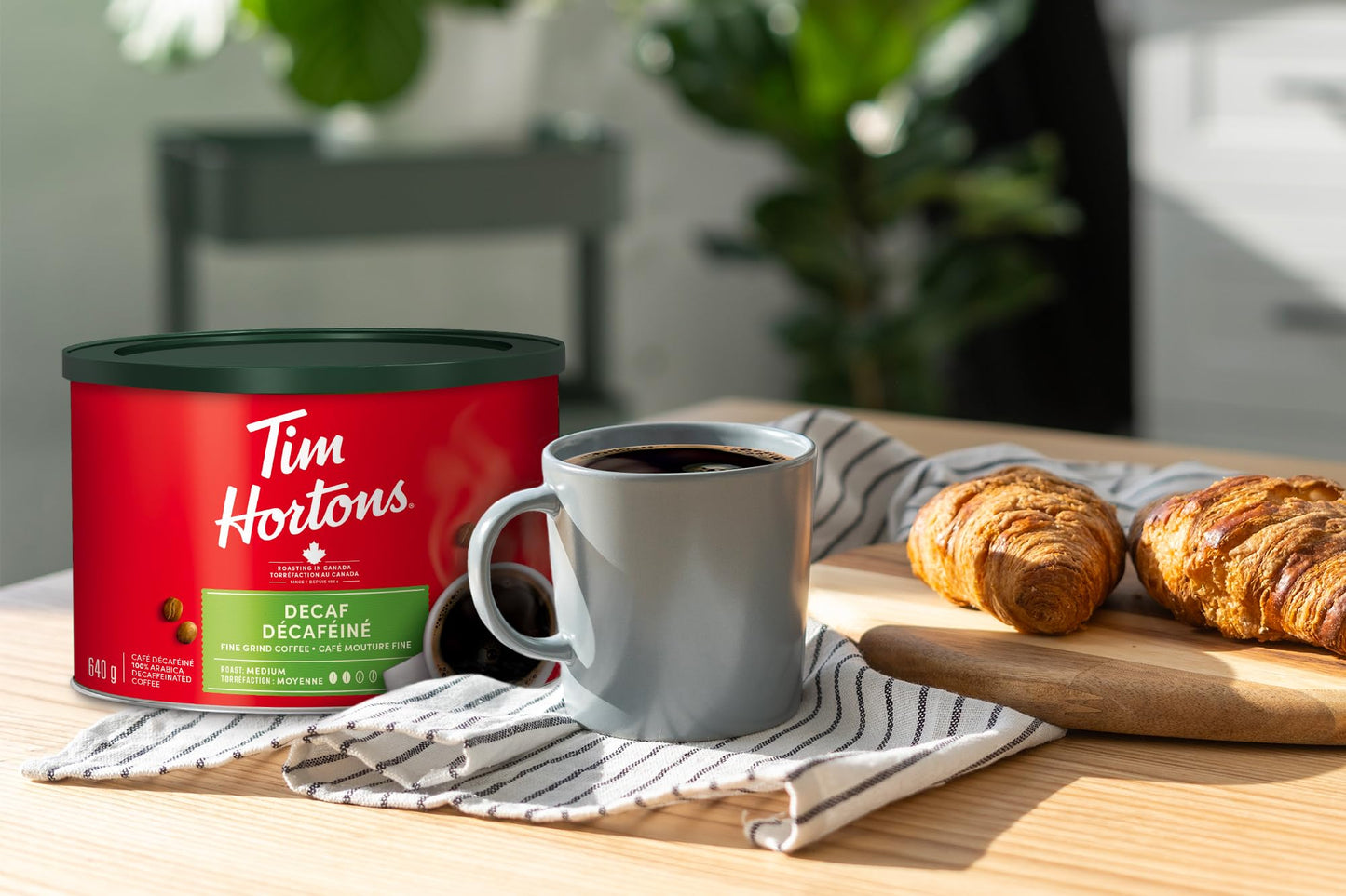 Tim Hortons Decaf Medium Roast Fine Grind Coffee, 640g