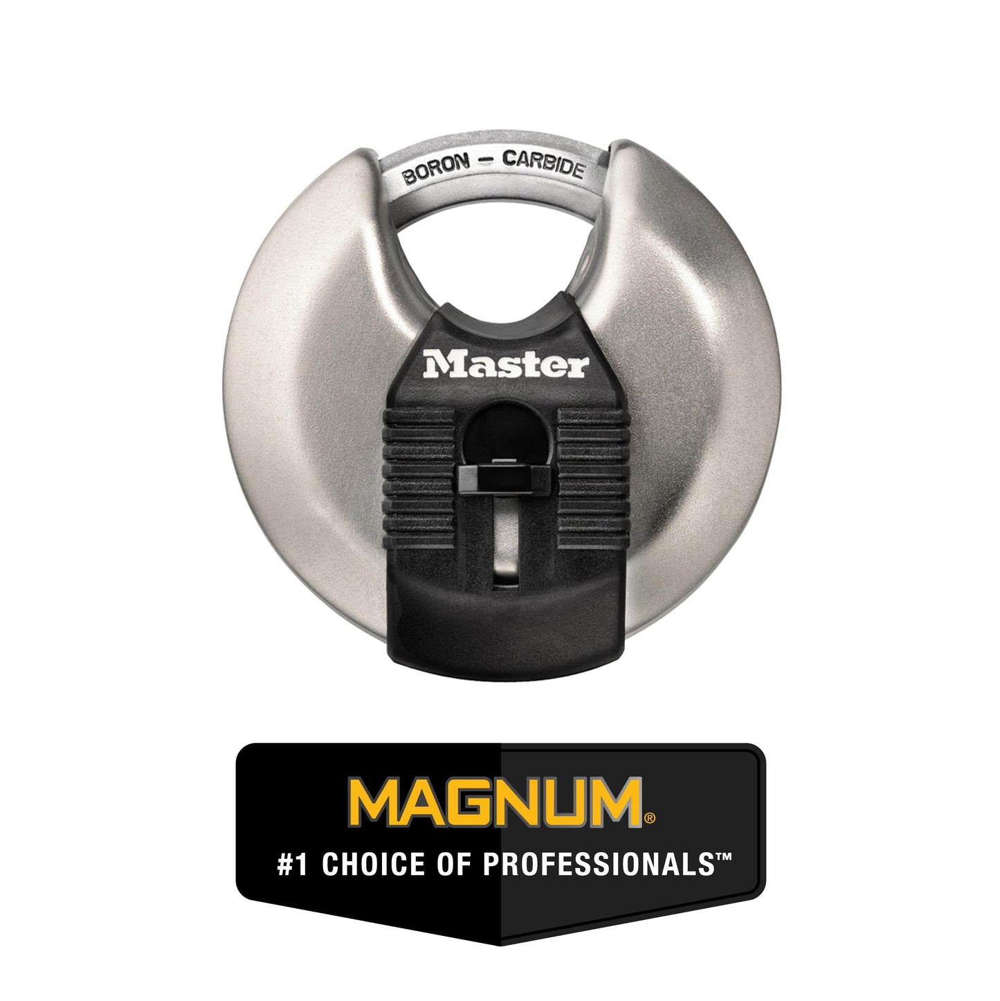 MASTERLOCK 70mm Disc Padlock, 2-3/4", Silver M40XKADCCSEN Master Lock