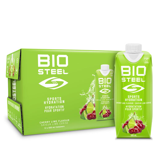 BioSteel Electrolyte Sports Drink, Cherry Lime, 12-Pack, Zero Sugar